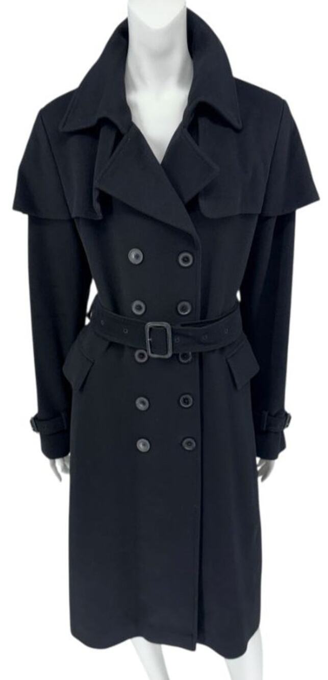 Burberry London Wool & Cashmere Trench Coat – Made in Italy, Size US 14